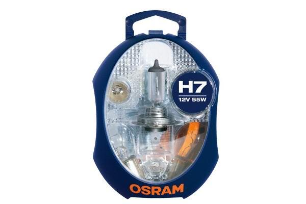 Set de becuri auto OSRAM ALBM H7 (H7, P21W, PY21W, R5W, W5W, P1/5W) cu 3 siguranțe incluse